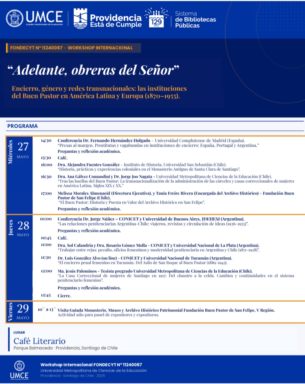 Fernando Hernández Holgado presenta la conferencia inaugural del Workshop Internacional sobre las Cárceles de Mujeres en Europa y América Latina, el próximo 27 de mayo.